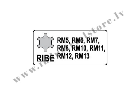 TRIECIEN UZGAĻU SPLINE KOMPLEKTS 1/2″ M5-13MM 8VIEN - Image 3