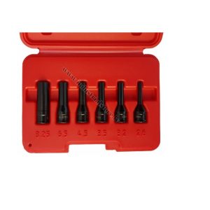KVĒLSVEČU ELEKTRODU IZSKRŪVĒŠANAS MUCIŅU KOMPLEKTS 1/4" 6 VIENĪBAS