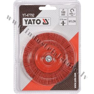 NEILONA SLĪPRIPA AR 6MM STIPRINĀJUMU D100MM YATO