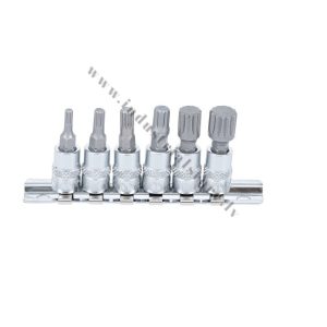 XZN SPLINE SKRŪVĒŠANAS UZGAĻU KOMPEKTS 1/4'' MUCIŅĀ BGS