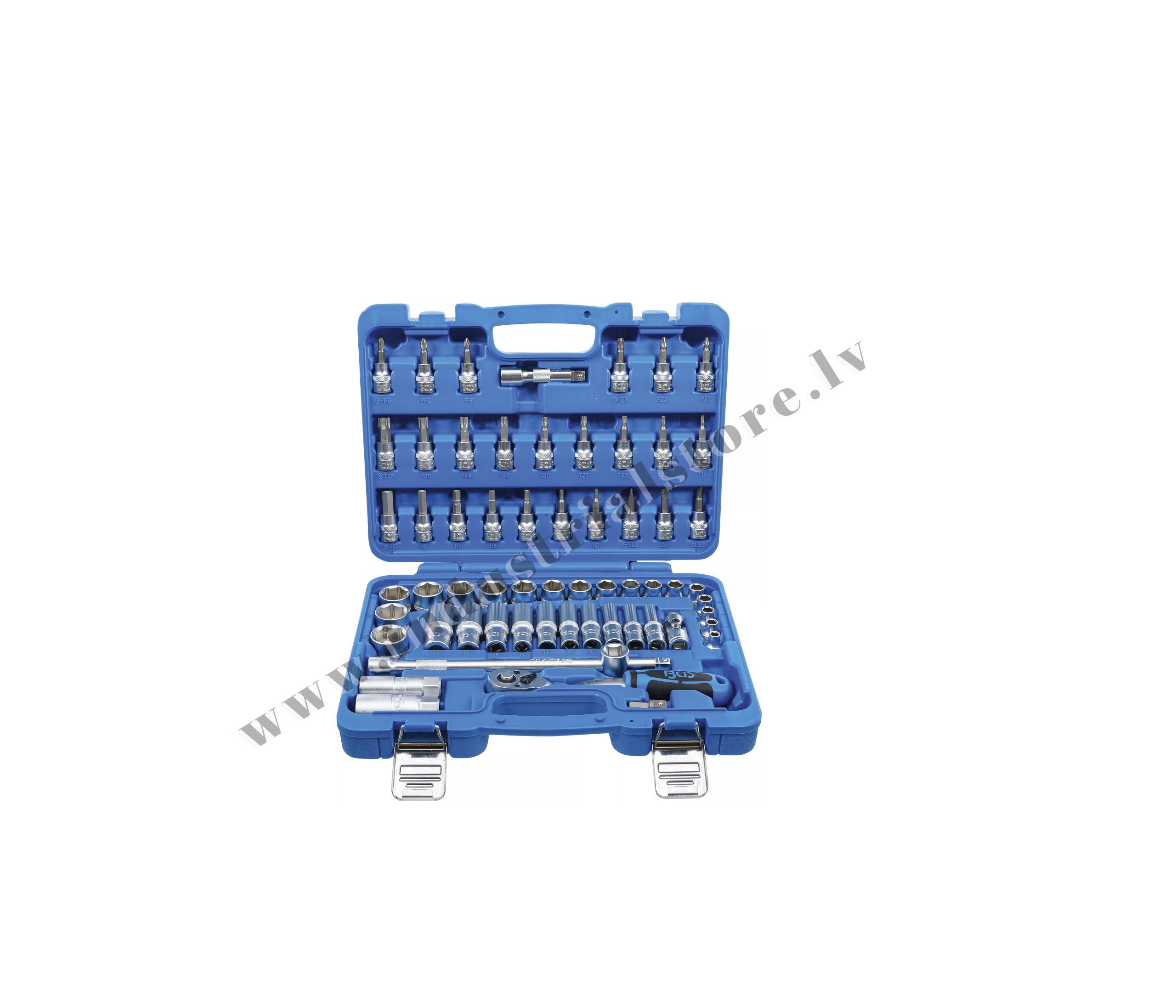 3/8'' MUCIŅATSLĒGU + UZGAĻU KOMPLEKTS 61VIEN BGS