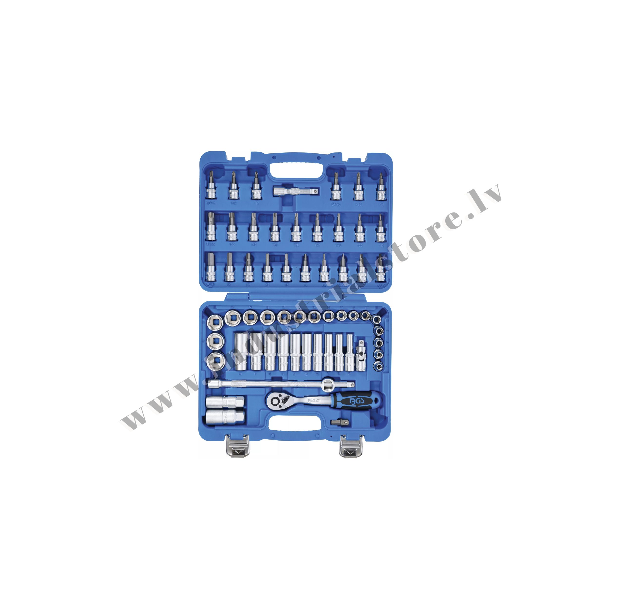 3/8'' MUCIŅATSLĒGU + UZGAĻU KOMPLEKTS 61VIEN BGS - Image 4