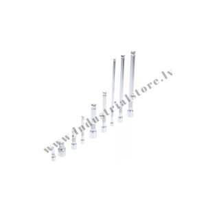 1/4'' PAGARINĀTĀJU KOMPLEKTS AR LODVEIDA GALU 1/4'', 3/8'', 1/2'' 9VIEN BGS