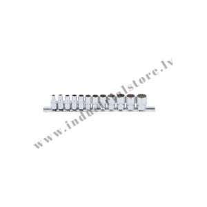 COLLĪGU IZMĒRU ĪSO MUCIŅU KOMPLEKTS 12-KANTU 1/4'' 12VIEN BGS
