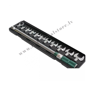 1/2'' DINAMOMETRISKĀ ATSLĒGA 50-350NM AR MAINĀMIEM UZGAĻIEM 12VIEN