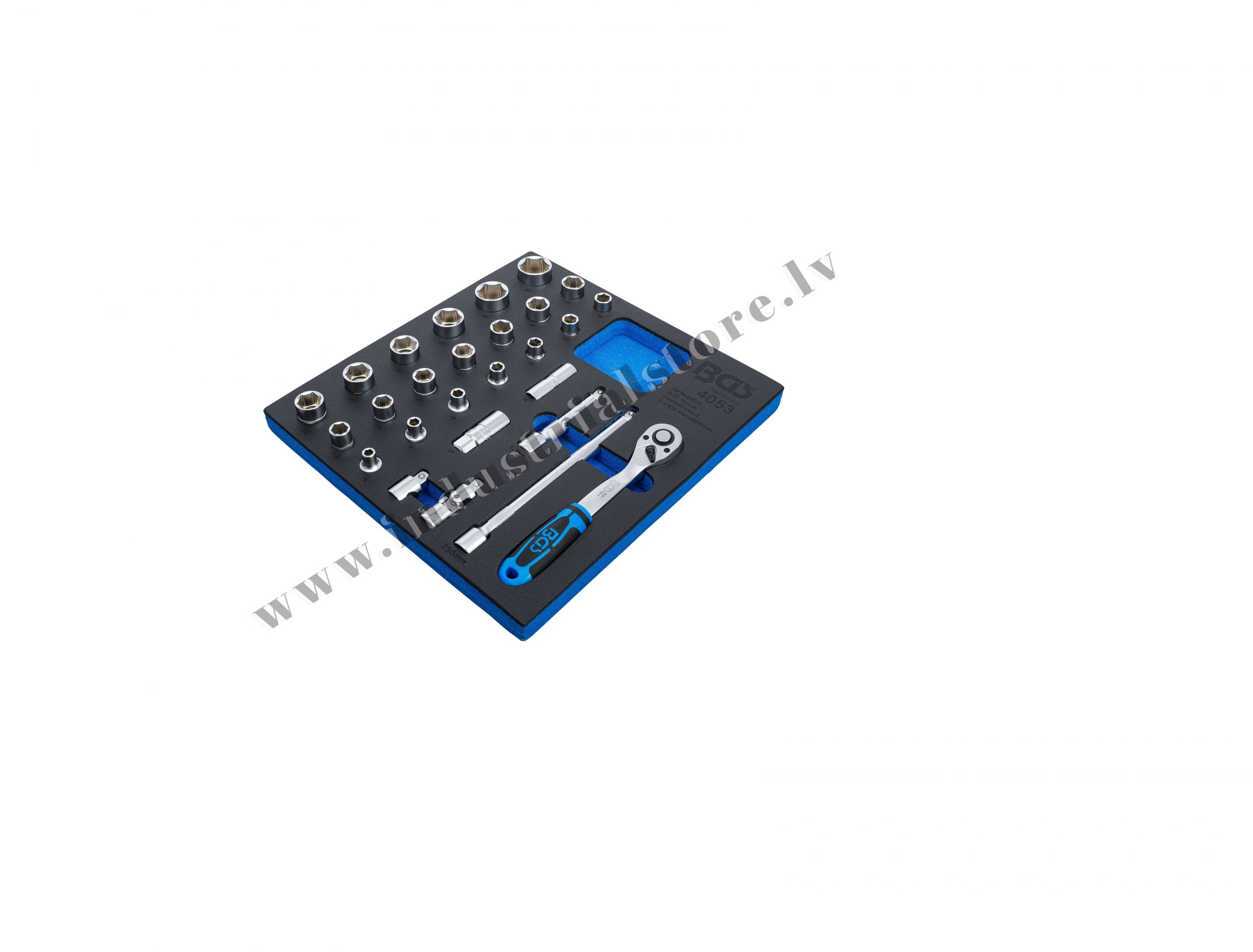 1/2'' KOMBINĒTS MUCIŅATSLĒGU KOMPLEKTS 27VIEN BGS - Image 2