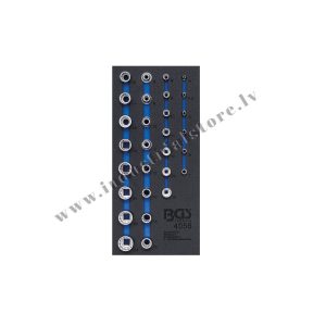 12KT KOMBINĒTS MUCIŅU KOMPLEKTS AR 1/2'' / 1/4'' KVADRĀTU 29VIEN BGS
