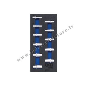 1/2'' 6KT PAGARINĀTU MUCIŅU KOMPLEKTS AR 3/8'' KVADRĀTU  11VIEN BGS