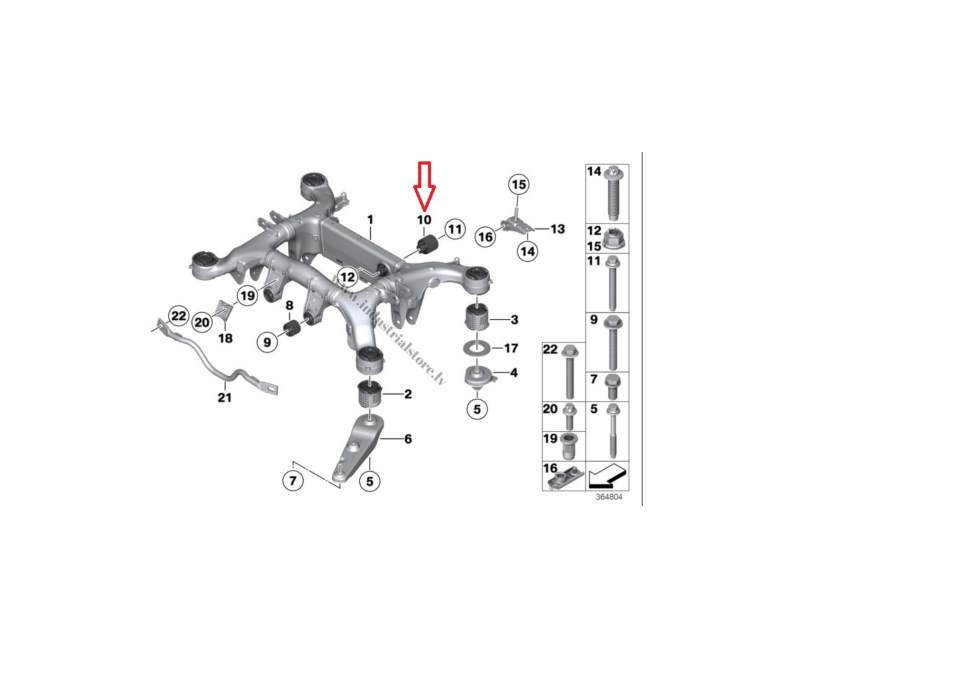 BMW APAKŠRĀMJA BUKŠU NOMAIŅAS INSTRUMENTS - Image 10