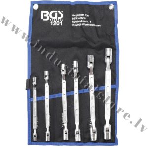 KOMBINĒTU ŠARNĪRATSLĒGU KOMPLEKTS 8-19MM 6 VIENĪBAS BGS