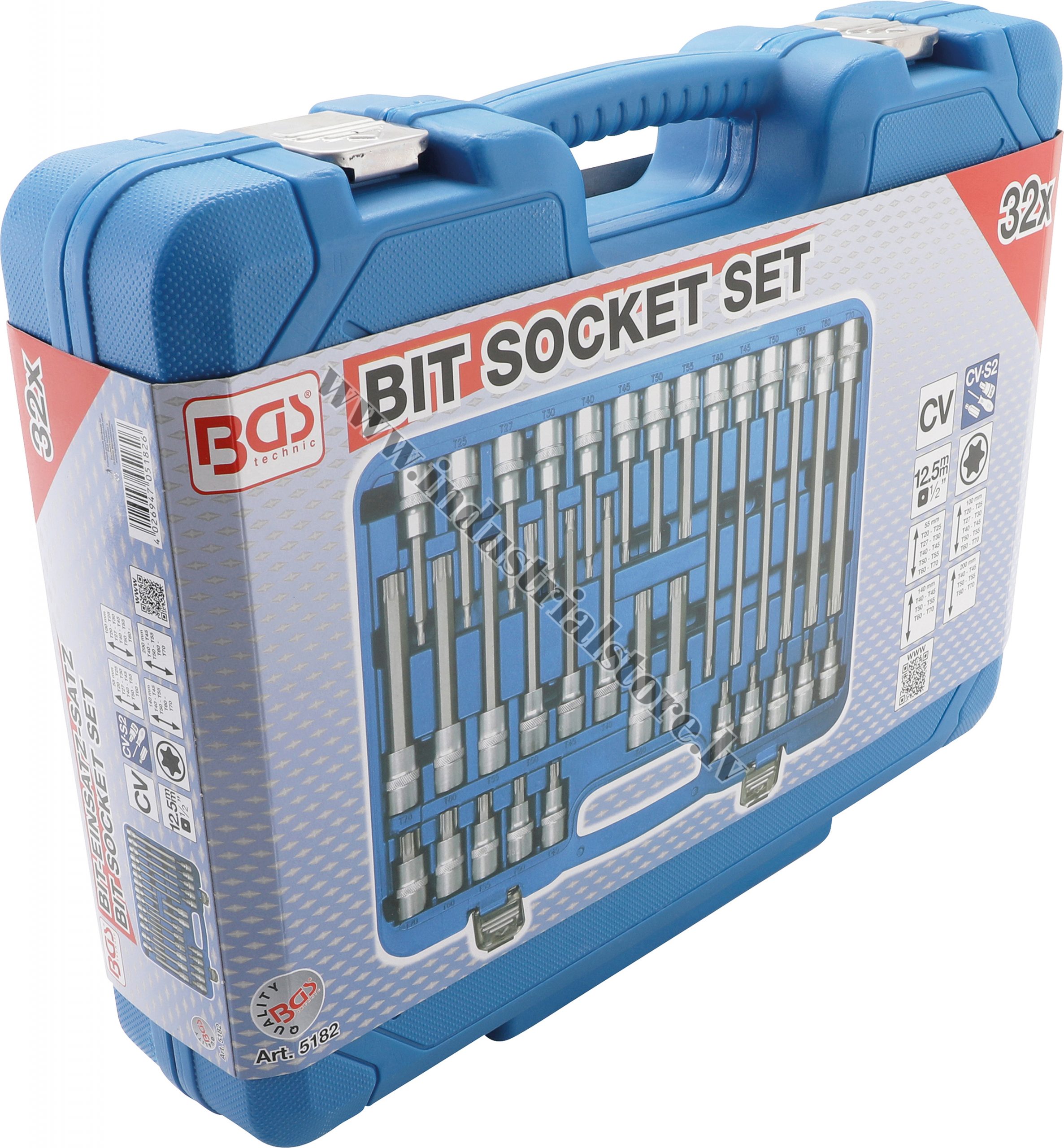 TX SKRŪVĒŠANAS UZGAĻU KOMPLEKTS 32 VIENĪBAS BGS - Image 2
