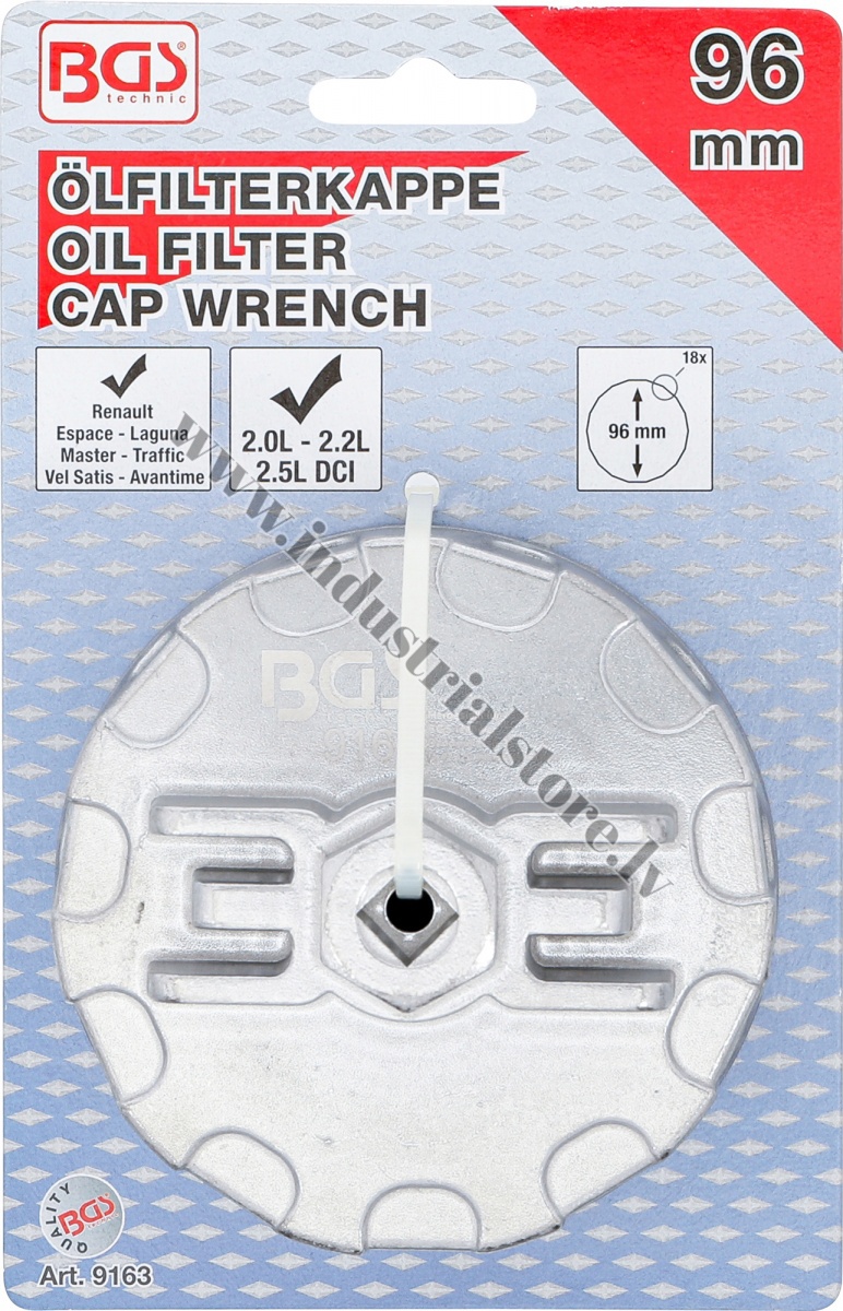 96MM 18KT EĻĻAS FILTRA ATSLĒGA BGS RENAULT 2.0 / 2.2 / 2.5 DCI - Image 4
