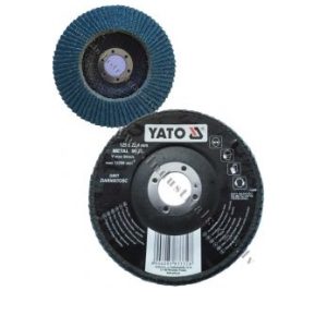 LAPIŅSLĪPDISKS 125x22.4mm P100 NERŪSĒJOŠAM TĒRAUDAM YATO