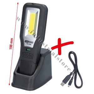 DARBNĪCU LUKTURIS AR COB LED DIOŽU SPULDZĒM UZLĀDĒJAMS KSTOOLS