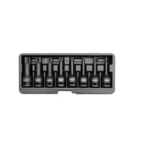 PAGARINĀTU TORX TRIECIEN UZGAĻU KOMPLEKTS 1/2" T30-T80
