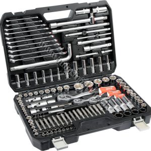 MUCIŅATSLĒGU KOMPLEKTS 1/4"+3/8"+1/2" 128 VIENĪBAS YATO