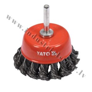 DRĀŠU BIRSTE VĪTA AR 6MM STIPRINĀJUMU D65MM YATO
