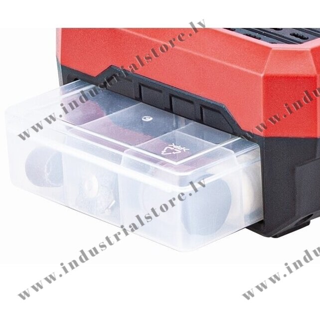 LI-ION AKUMULATORA MINI SLĪPMAŠINA AR PIEDERUMIEM 20V - Image 8