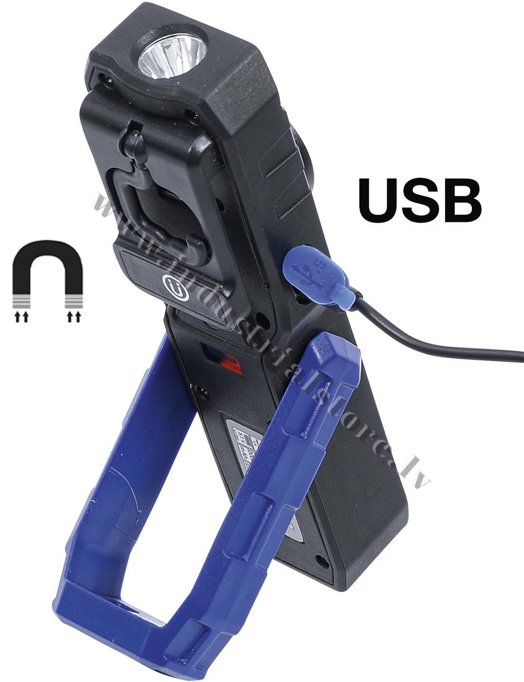 DARBNĪCU LUKTURIS AR COB LED DIOŽU SPULDZĒM UZLĀDĒJAMS BGS 2000mAh - Image 8