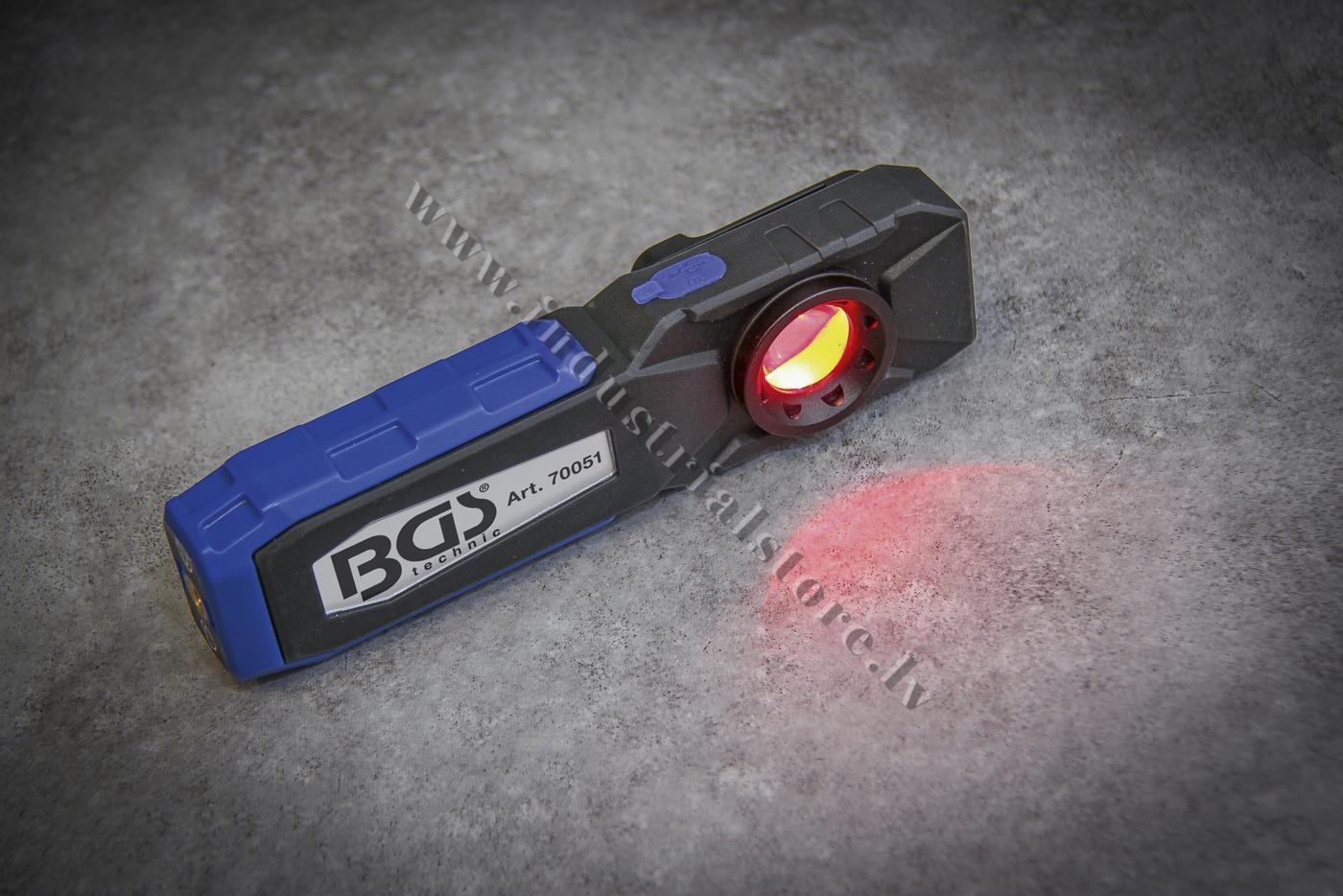 DARBNĪCU LUKTURIS AR COB LED DIOŽU SPULDZĒM UZLĀDĒJAMS BGS 2000mAh - Image 9