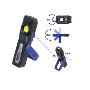 DARBNĪCU LUKTURIS AR COB LED DIOŽU SPULDZĒM UZLĀDĒJAMS BGS 2000mAh