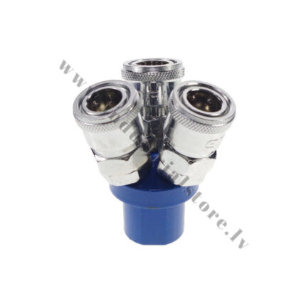 Pneimo sistēmas sadalītājs 1->3 Ar 1/2"(21mm) ievadu