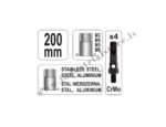 Vītņu kniežu pistole m3-m6 inox un alumīnija vītņu kniedēm 200mm - Image 3