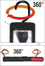 Darbnīcu lukturis ar cob LED diožu spuldzēm uzlādējams yato 1800mah - Image 4