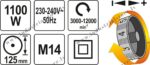 Leņķa slīpmašīna 125mm 1100w ar regulējamiem apgriezieniem - Image 5