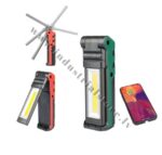 Darbnīcu lukturis ar cob LED diožu spuldzēm uzlādējams - Image 2