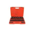 1/2" Pagarinātu triecienmuciņu komplekts 10-38mm 20 vienības