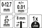 Elektronisks pulksteņ indikātors 0-12.7mm - Image 2