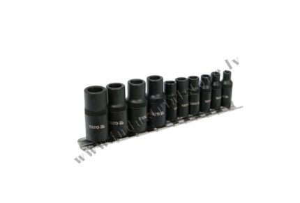 1/4'', 3/8'' Adapteru komplekts vītnēm 6,3-10mm 10 gab.