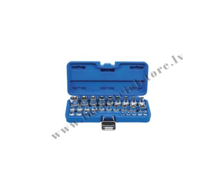 E-profila muciņu komplekts 1/2'' 3/8'' 1/4'' e4-e20