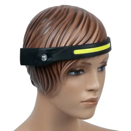 Cob LED lentas lukturis, lādējams, liekams uz galvas