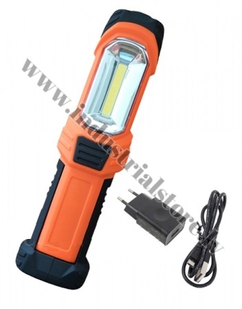 cob-led-servisa-lampa-lukturis.jpg Darbnīcu lukturis ar cob LED diožu spuldzēm uzlādējams - Image 1