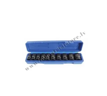 1/2'' Īso triecien muciņu komplekts 10-24mm 10 gab.