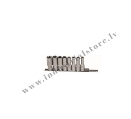 Pagarinātu e-profila muciņu komplekts e10-e24 1/2'' asta