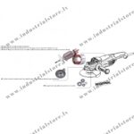 Leņķa slīpmašīna 230mm 2400w - Image 6