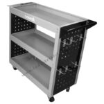 Instrumentu rati ar 3 plauktiem, tukši 800x350x740mm - Image 3