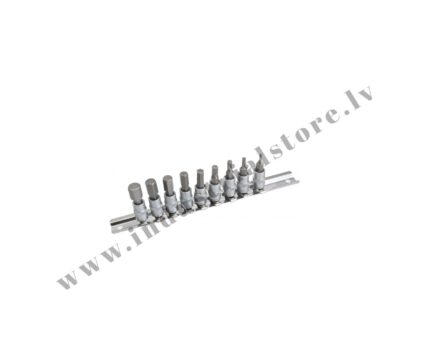 6kt Skrūvēšanas uzgaļu komplekts 1/4'' muciņā 2-10mm asta